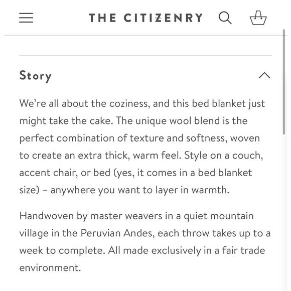 The Citizenry Catalina Boucle Bed Blanket - Picture 5 of 7